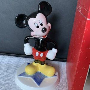 NIB Schmid Disney Mickey Mouse 7" Ceramic Figurine Hollywood Star